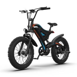 AOSTIRMOTOR Electric Bicycle 500W Motor 26" Fat Tire With 48V/15Ah Li-Battery S18-MINI New style (Color: as picture)
