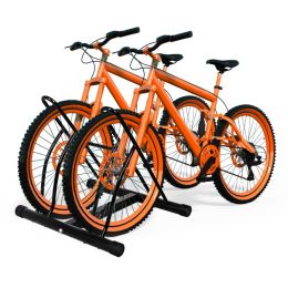 Living Room Bike Stand Cycling Rack Floor Storage Organizer For 2-Bicycle