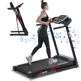 Folding Treadmills for Home 3.5HP Portable Foldable with Incline;  Electric Treadmill for Running Walking Jogging Exercise;  300lbs Capacity
