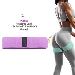 Resistance Bands; Light/medium/heavy 3 Levels Exercise Bands For Women Legs And Glutes; Yoga Starter Set For Working Out (Color: Purple)