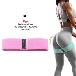 Resistance Bands; Light/medium/heavy 3 Levels Exercise Bands For Women Legs And Glutes; Yoga Starter Set For Working Out (Color: Pink)