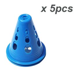 Skating Agility Cones; Indoor Outdoor Sports Flexible Cone Sets For Training; Party; Activity; Traffic; Drills; Basketball; Soccer (Color: Blue)