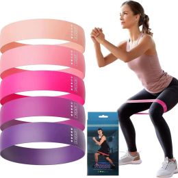 5pcs/set Different Stretch Band; Resistance Tape For Exercise Workout Fitness (Color: Gradient Purple)