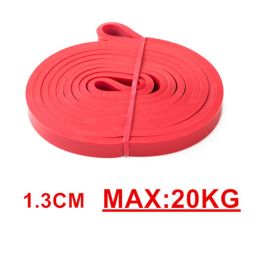 Unisex Fitness Band Pull Up Elastic Rubber Bands Resistance Loop Energy Set Home Gym Workout Expander Strengthen Trainning (Color: Red)