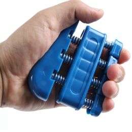 1pc Hand Grips Strengthener Fingers Strength Training Exerciser For Rehabilitation; Home Workout Accessories (Color: Blue)