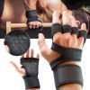 1 Pairs Unisex Weightlifting Training Gloves Fitness Sports Body Building Gymnastics Gym Hand Wrist Palm Protector Gloves
