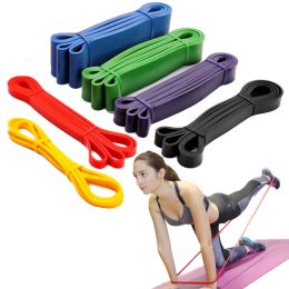 Elastic Resistance Band; Exercise Expander Stretch Fitness Rubber Band; Pull Up Assist Bands For Training Pilates Home Gym Workout (Color: Purple)